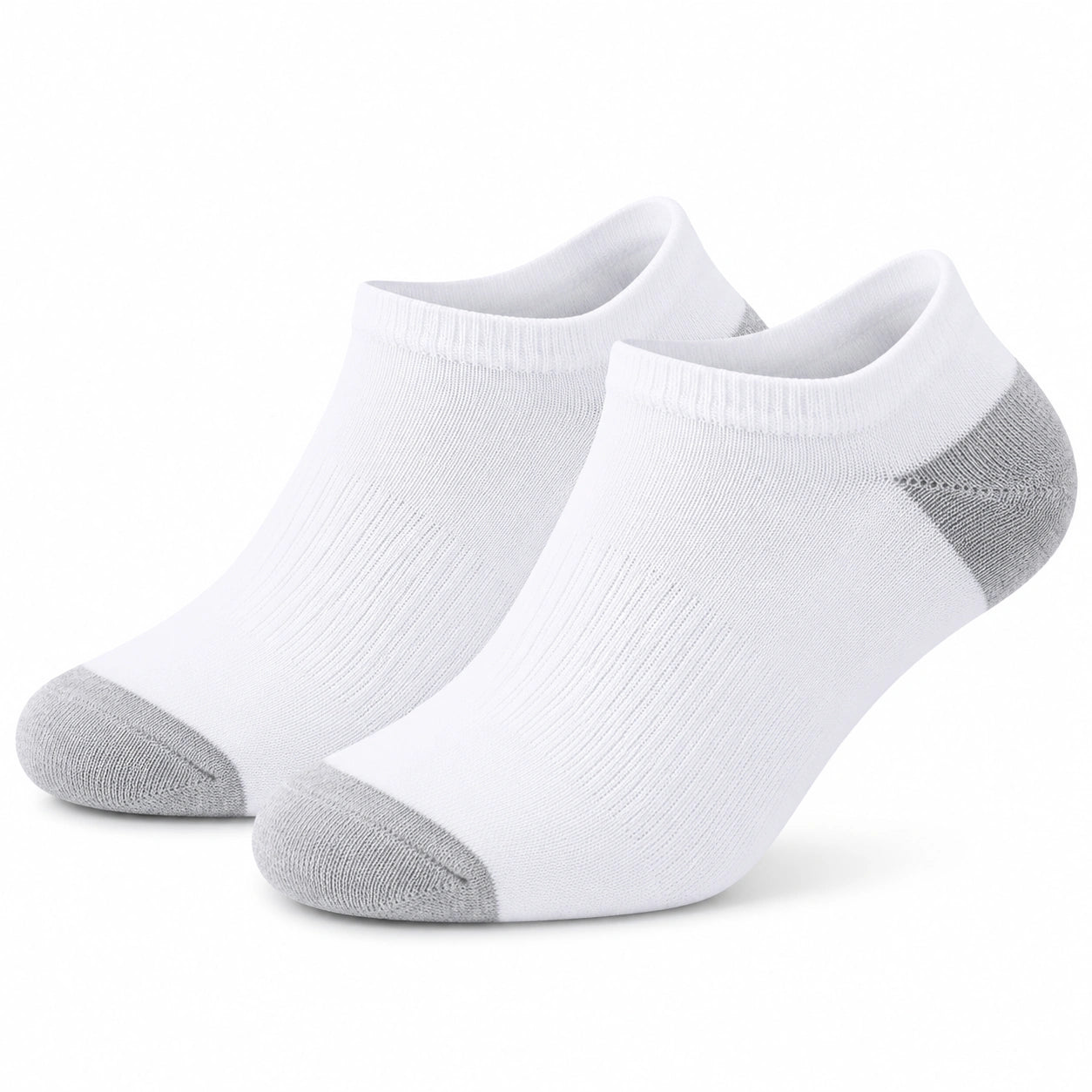 Chaussettes basses 35-38 en maille blanc gris pour sport quotidien