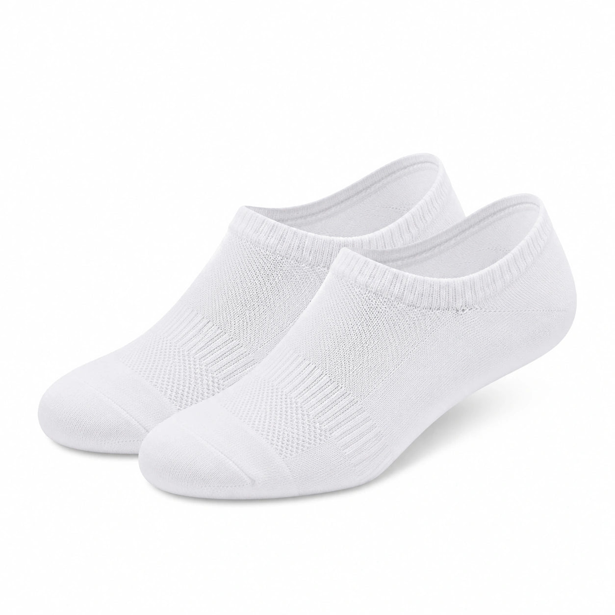 Chaussettes invisibles 35-38 en maille blanche respirante pour usage quotidien