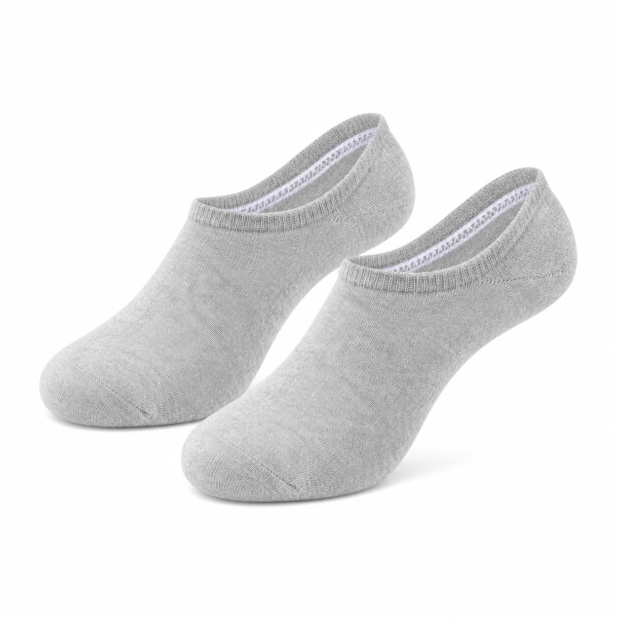 Chaussettes invisibles 35-38 en maille gris clair pour usage quotidien
