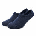 Chaussettes invisibles 39-42 en textile bleu marine - coupe basse extensible