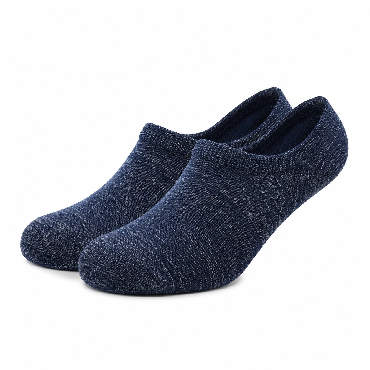 Chaussettes invisibles 39-42 en textile bleu marine - coupe basse extensible